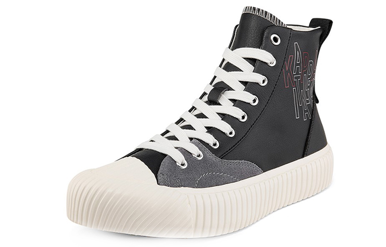 Kappa High-Top Sneaker 'Black' 圖 2