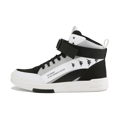 Kappa High-Top Sneaker 'Black and White'