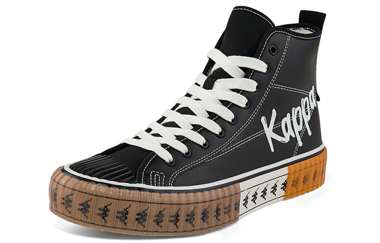 Kappa High-Top Sneaker 'Black and White Fleece-Lined' 圖 2