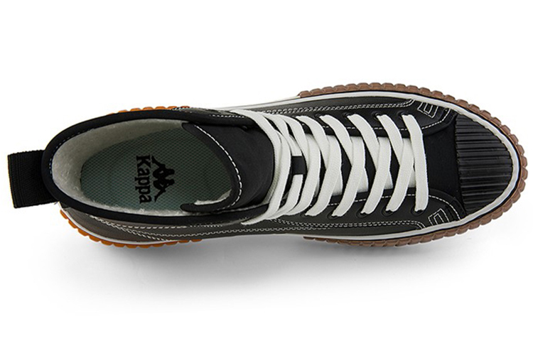 Kappa High-Top Sneaker 'Black and White Fleece-Lined' 圖 3