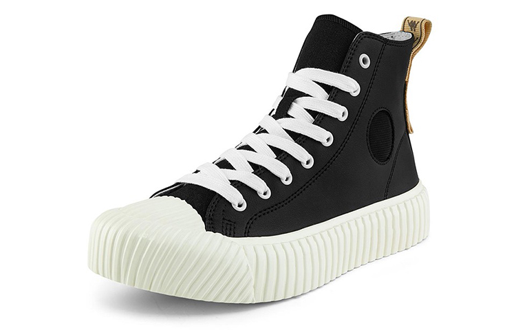 Kappa High-Top Sneaker 'Black Leather' 圖 3