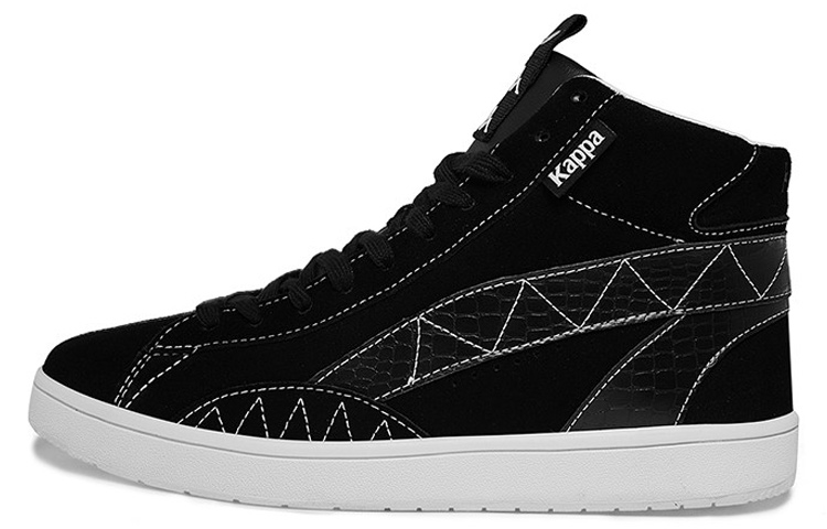 Kappa High-Top Sneaker 'Black White'