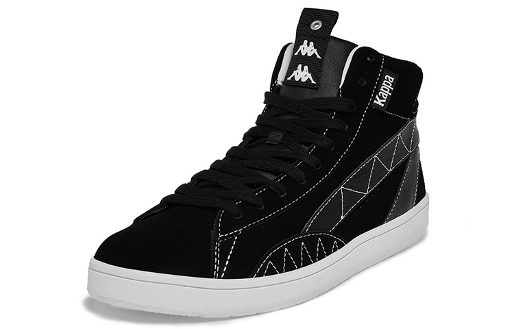 Kappa High-Top Sneaker 'Black White' 圖 3