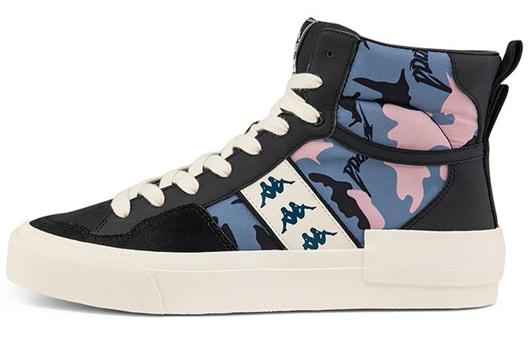 Kappa High-Top Sneaker 'Black White Blue'