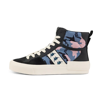 Kappa High-Top Sneaker 'Black White Blue'