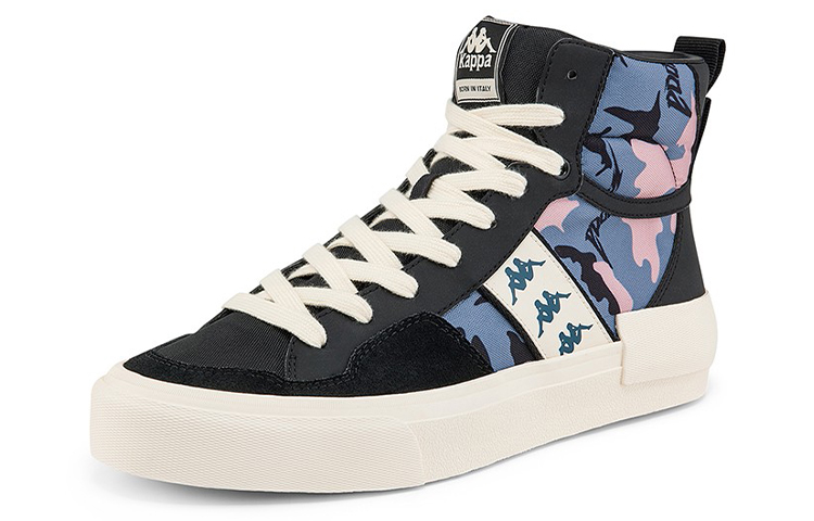 Kappa High-Top Sneaker 'Black White Blue' 圖 2