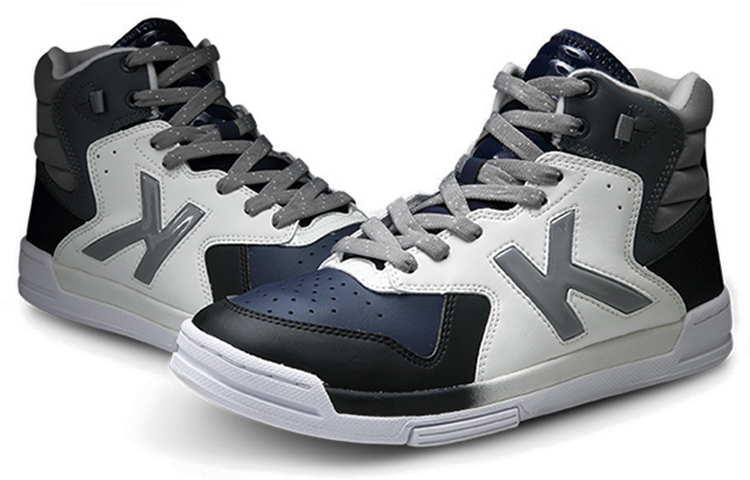 Kappa High-Top Sneaker 'Blue White' 圖 2
