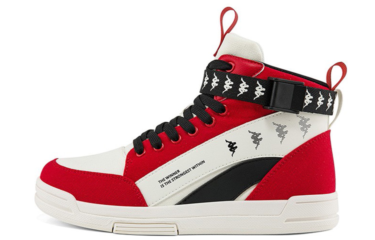 Kappa High-Top Sneaker 'Red Black White'