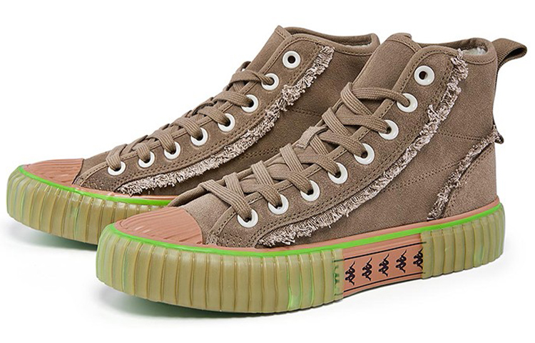 Shop Sneaker Kappa High-Top 'Merah Cokelat Tren' KPCTEVS60-6505