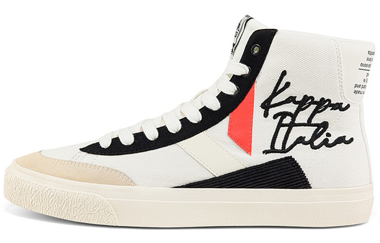 Kappa High-Top Sneaker 'White Black Orange'