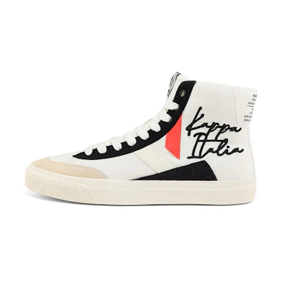 Kappa High-Top Sneaker 'White Black Orange'