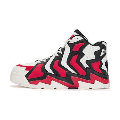 Kappa High-Top Sneaker 'White Black Red Colorblock'