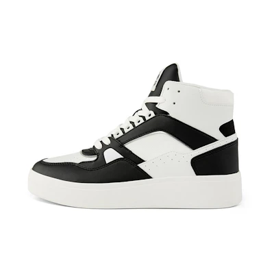 Kappa High-Top Sneakers 'Black White'