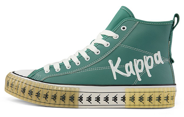 Kappa High-Top Sneakers 'Blue White Fleece-Lined'