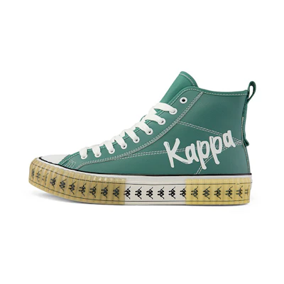 Kappa High-Top Sneakers 'Blue White Fleece-Lined'