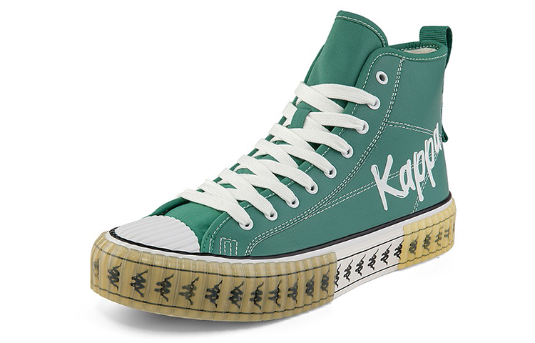 Kappa High-Top Sneakers 'Blue White Fleece-Lined' 圖 2