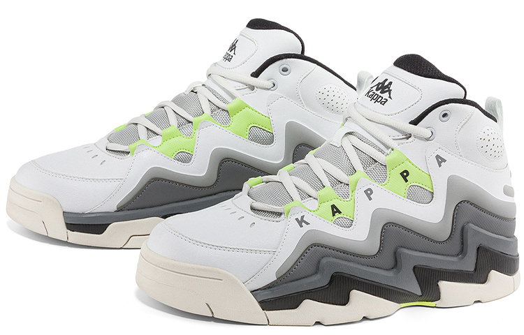Kappa High-Top Sneakers 'Glacier Grey/Shadow Grey/Green' 圖 3