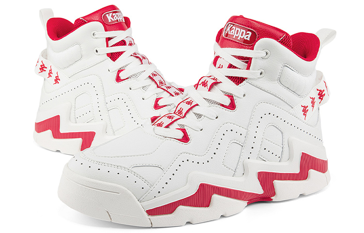 Shop Kappa高帮运动鞋‘白樱桃红’ K0BZ5CC71D-012