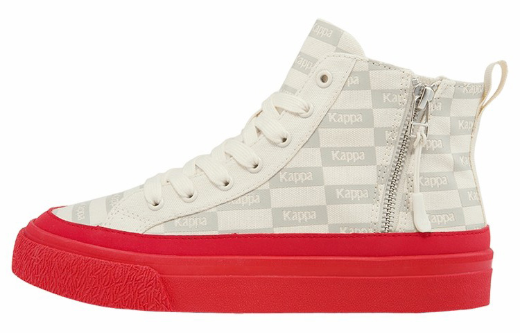 Kappa High-Top Sneakers 'White Red'