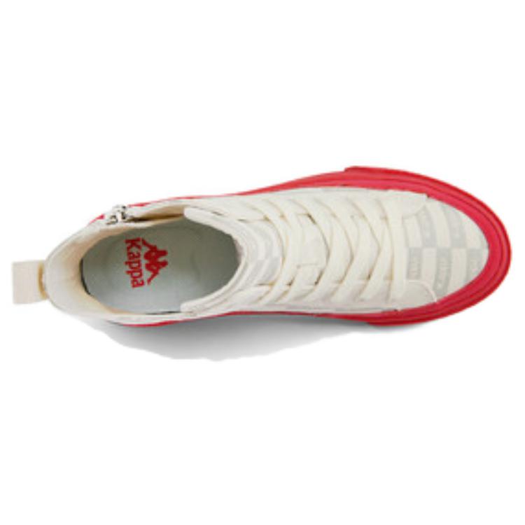 Kappa High-Top Sneakers 'White Red' 圖 6