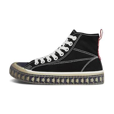 Kappa High-Top Canvas 'Black White'