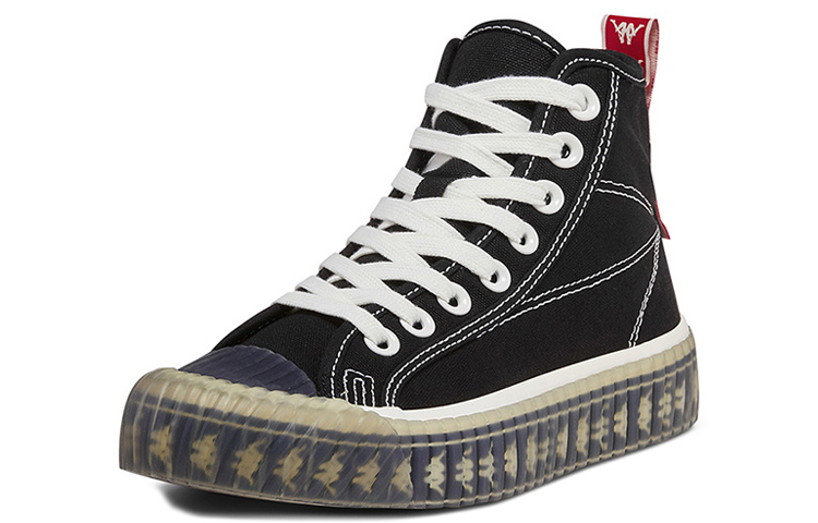 Kappa High-Top Canvas 'Black White' 圖 2