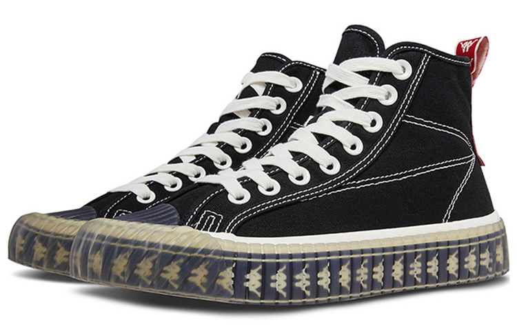 Kappa High-Top Canvas 'Black White' 圖 3