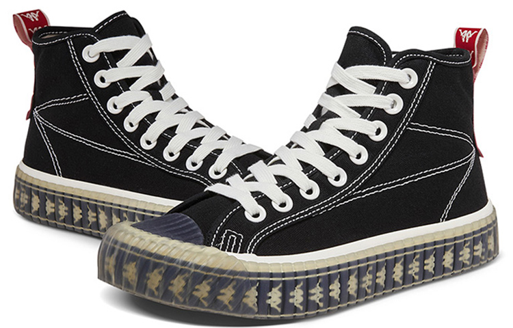 Kappa High-Top Canvas 'Black White' 圖 4