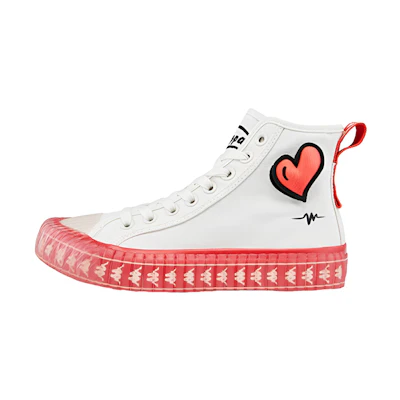 Kappa High-Top Canvas 'Egret White'