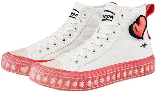 Kappa 高帮帆布鞋 'Egret 白色' KPCTEVS95-024 Lookbook Kappa 高帮帆布鞋 'Egret 白色' KPCTEVS95-024