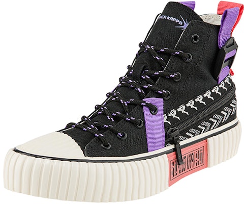 Kappa High Top Casual Fashion Canvas Sneaker 'Black Sea Shell Purple' K0BY5VS01D-990A Order Kappa High Top Casual Fashion Canvas Sneaker 'Black Sea Shell Purple' K0BY5VS01D-990A