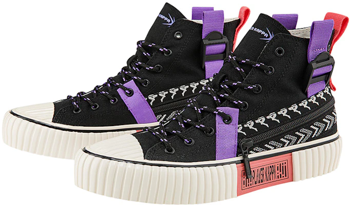 Kappa High Top Casual Fashion Canvas Sneaker 'Black Sea Shell Purple' K0BY5VS01D-990A Lookbook Kappa High Top Casual Fashion Canvas Sneaker 'Black Sea Shell Purple' K0BY5VS01D-990A