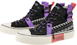 Lookbook Kappa High Top Casual Fashion Canvas Sneaker 'Black Sea Shell Purple' K0BY5VS01D-990A