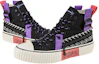 Shop Kappa High Top Casual Fashion Canvas Sneaker 'Black Sea Shell Purple' K0BY5VS01D-990A