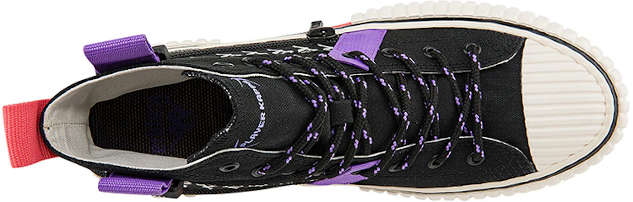 Kappa High Top Casual Fashion Canvas Sneaker 'Black Sea Shell Purple' K0BY5VS01D-990A Purchase Kappa High Top Casual Fashion Canvas Sneaker 'Black Sea Shell Purple' K0BY5VS01D-990A