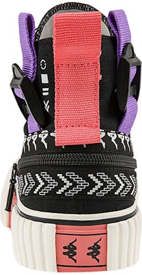 Kappa High Top Casual Fashion Canvas Sneaker 'Black Sea Shell Purple' K0BY5VS01D-990A Details for Kappa High Top Casual Fashion Canvas Sneaker 'Black Sea Shell Purple' K0BY5VS01D-990A