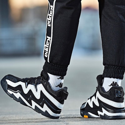 Kappa High-Top Retro Basketball 'Black White Patchwork' K09Y5CC72-990 Purchase Kappa High-Top Retro Basketball 'Black White Patchwork' K09Y5CC72-990