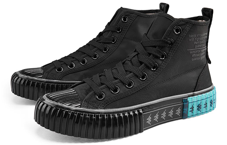 Kappa High-Top Sneaker 'Black' 圖 3