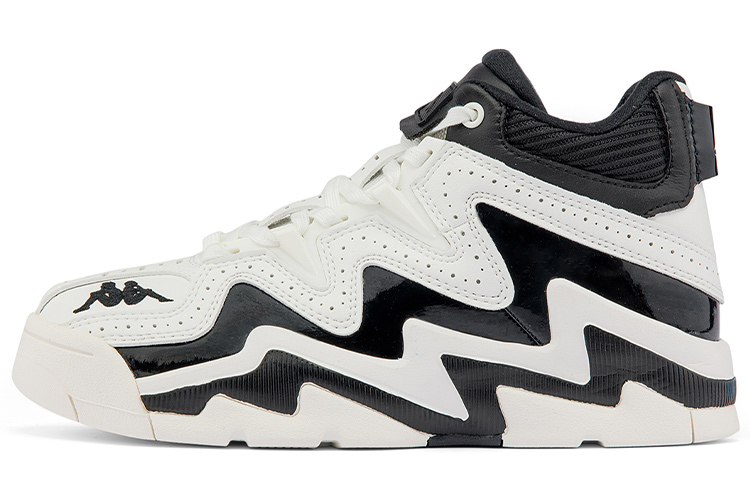 Kappa High-Top Sneaker 'Black and White'