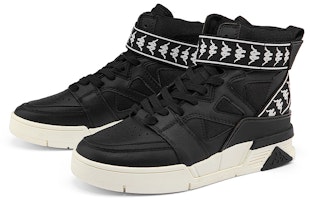 Kappa Kasut High-Top 'Kulit Hitam' K0BZ5CC52-990 Shop Kappa Kasut High-Top 'Kulit Hitam' K0BZ5CC52-990