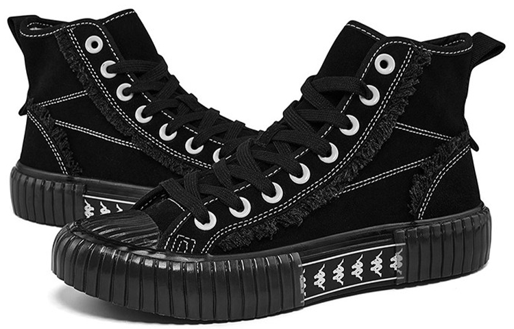 Kappa High-Top Sneaker 'Black String Logo' 圖 4