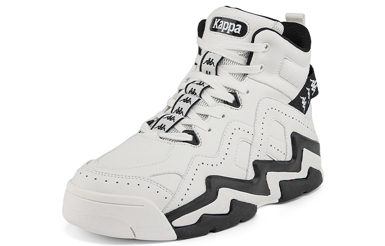 Kappa High-Top Sneaker 'Black White' 圖 2