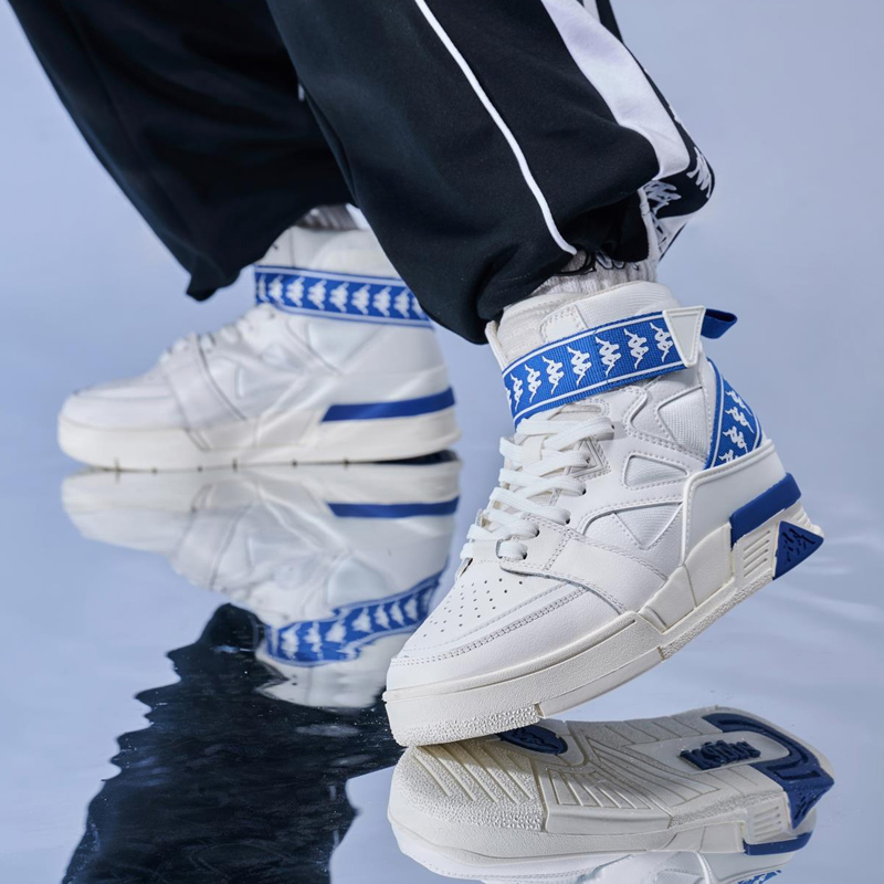 Kappa High-Top Sneaker 'White Blue' 圖 7