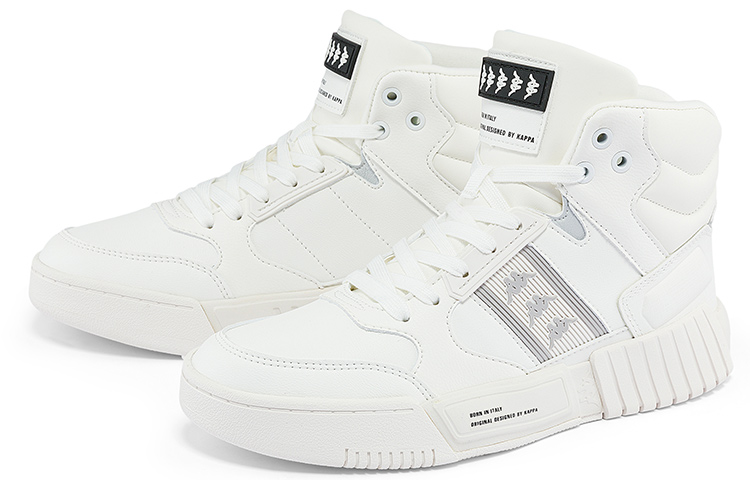 Lookbook Kappa ハイカットスニーカー 白/グレー K0BZ5CC34-012