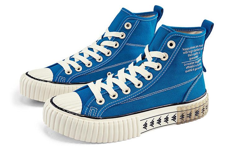 Kappa High-Top Sneakers 'Blue Stripes' 圖 3