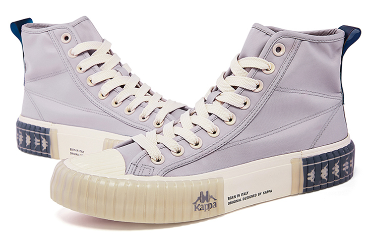 Kappa High-Top Sneakers 'Grey White' 圖 4