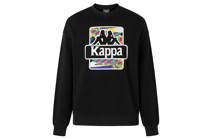 Kappa Knitted Pullover Sweatshirt with Logo Print Design K0A52WT51D
