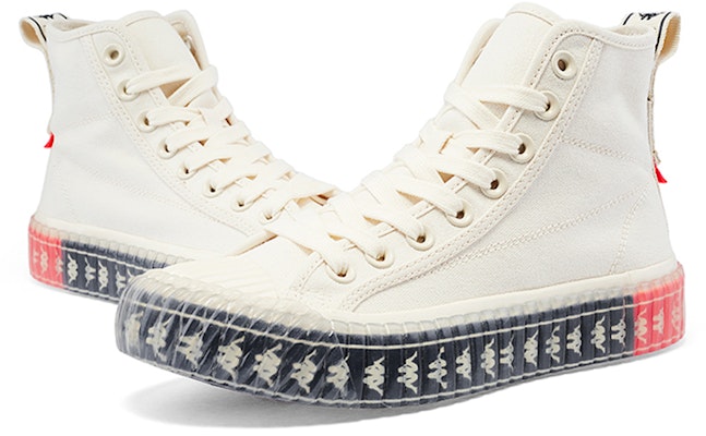 Kappa KOLUMN 'White Red High-Top' K0AW5VS50D-024 Details for Kappa KOLUMN 'White Red High-Top' K0AW5VS50D-024