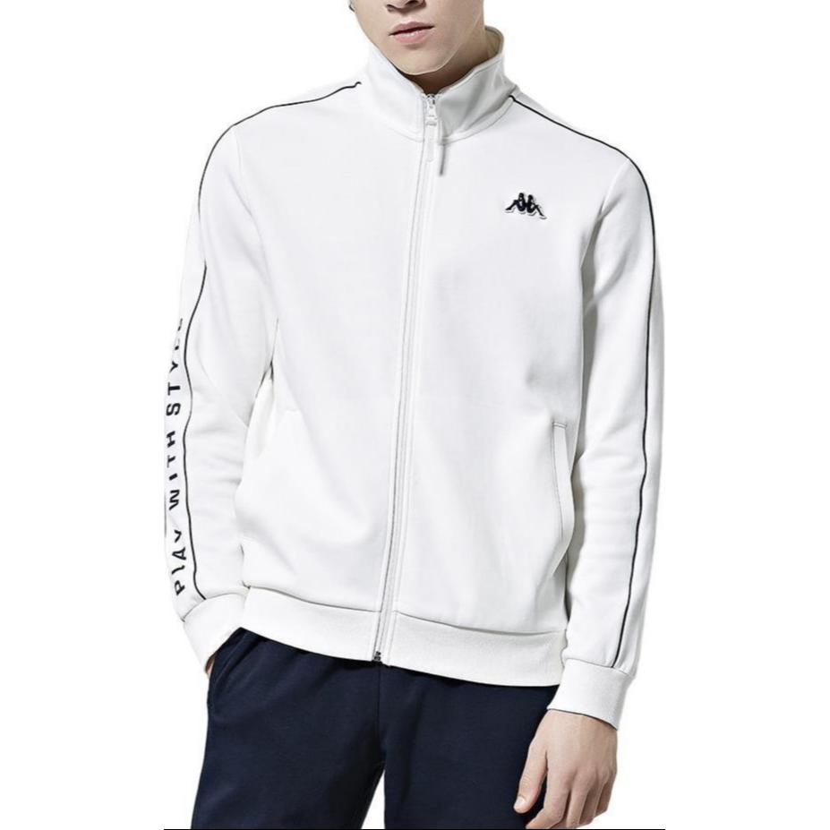 Kappa Letter Print High Neck Zip-Up Sweatshirt Casual Series K0A12WK12