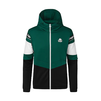 Kappa Logo Colorblock Printed Hooded Jacket for Men K0B12MK12D